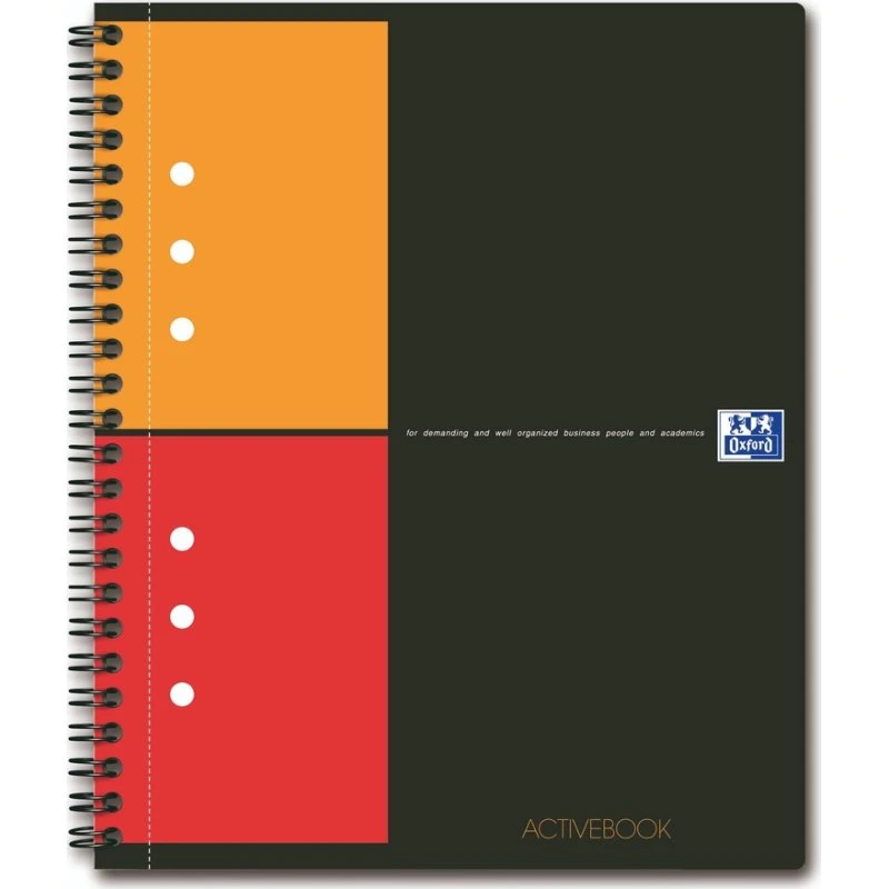 Oxford International Activebook Spiral-Notizbuch A5+ kariert