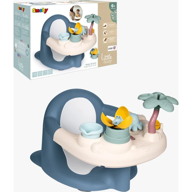 Smoby Little Smoby 2-in-1 Baby-Badesitz mit Aktivitätsbrett