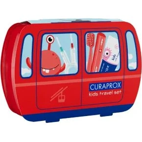 Curaprox Kids Travel Set Rot