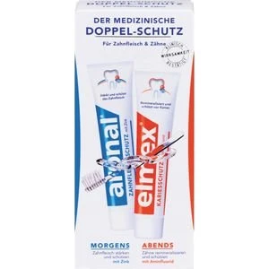 aronal®/elmex® Doppelschutz-Mundhygiene-Set (2x75 ml)