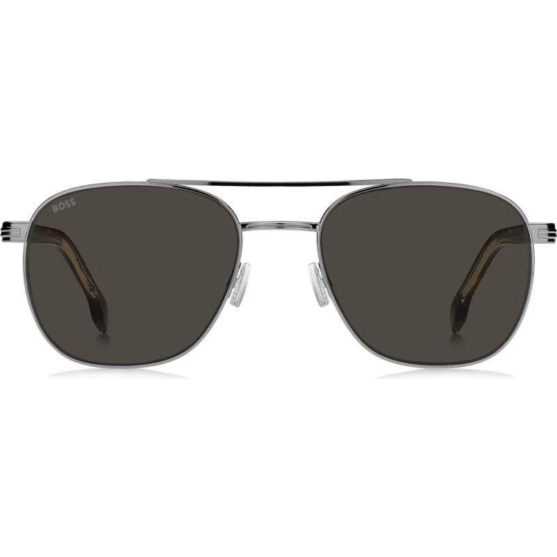 BOSS 1723/S Sonnenbrille Herren Pilot Ruthenium Grau 56mm