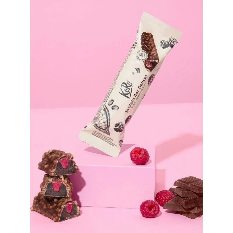 KoRo Protein Bar Deluxe Vegan Himbeer-Schoko 55g