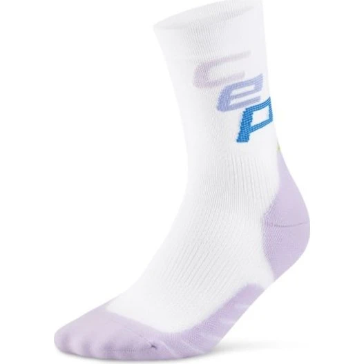CEP Core Run EDT Steps Mid Cut Kompressionssocken Weiß