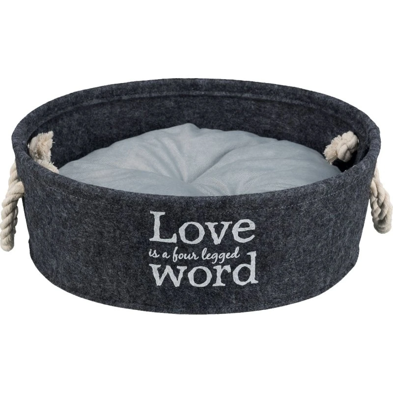 TRIXIE Kuschelkorb Lian, 37 cm, anthrazit