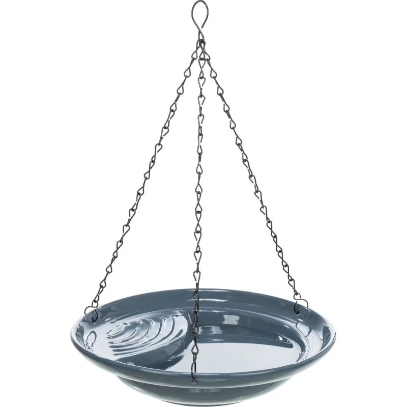 TRIXIE Vogelbad hängend, Keramik, blau, 26 cm, 550 ml