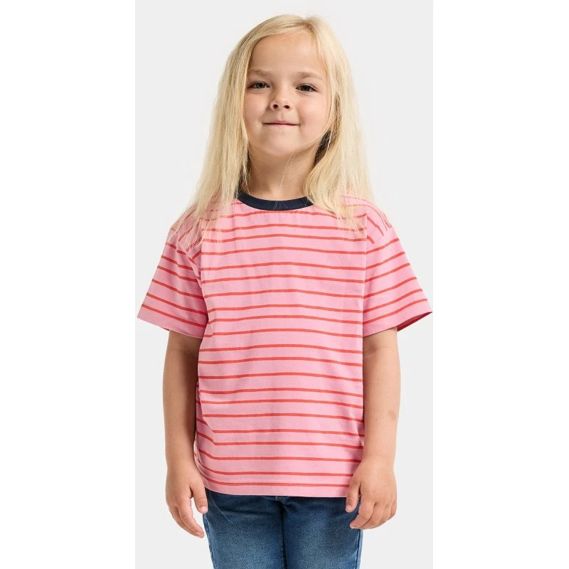 Didriksons Mynta T-Shirt Le Rand Multi Rouge, Größe 90