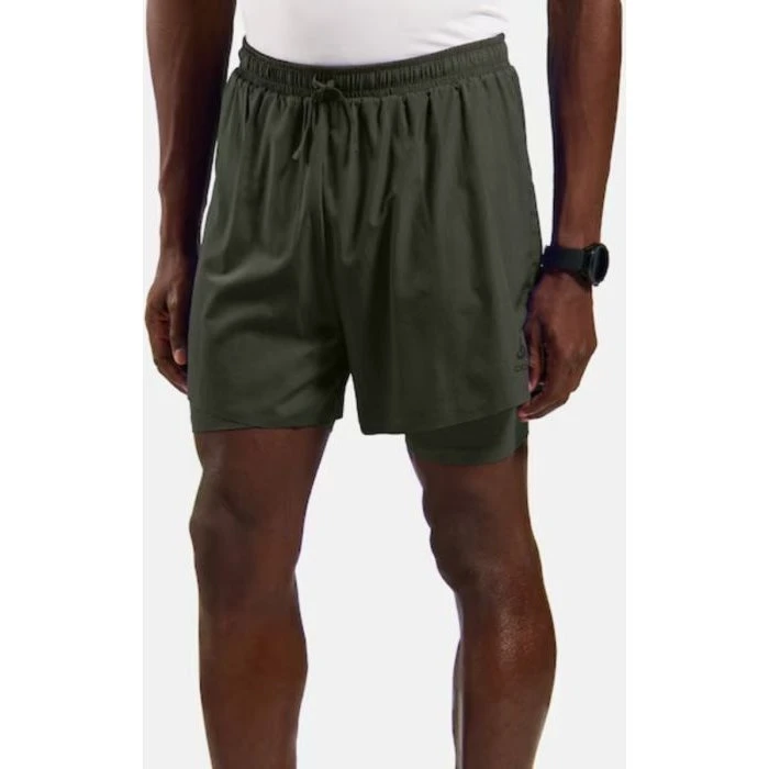 Odlo Zeroweight 5 Inch 2-in-1 Short XXL, Grün