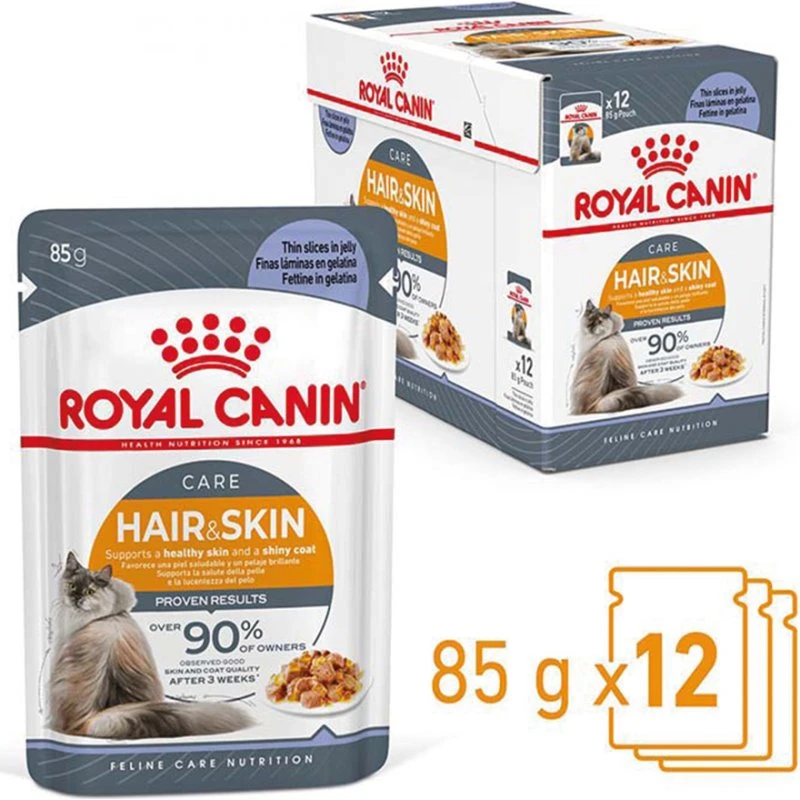 Royal Canin Hair & Skin Care Gelee 12x85g