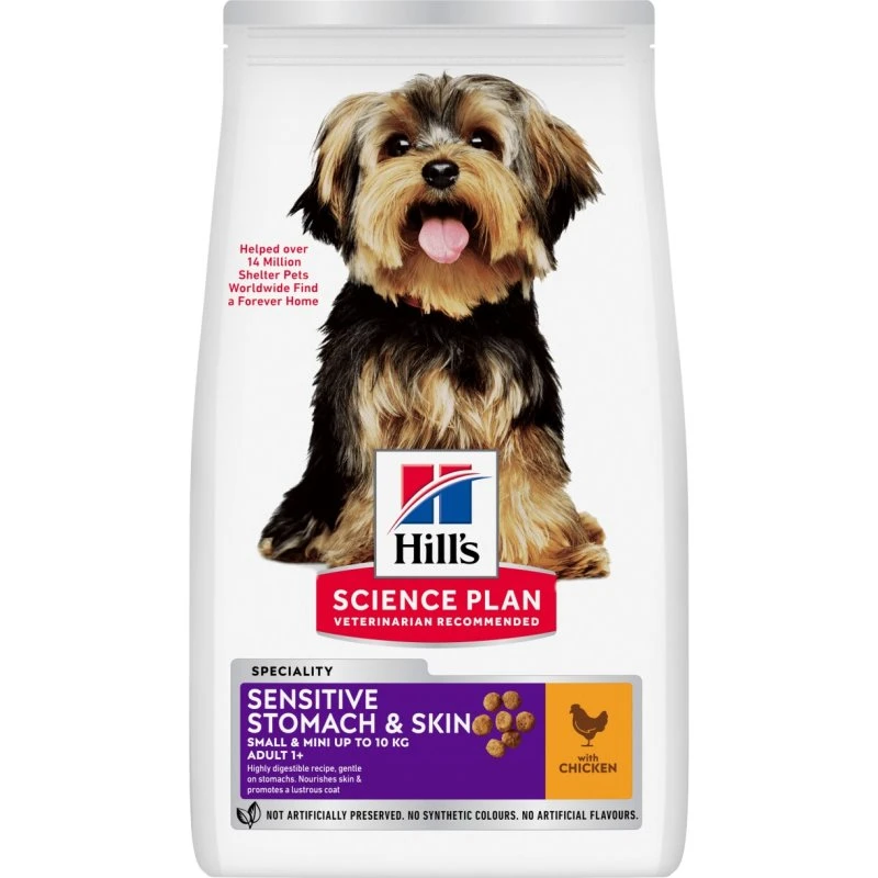 Hill's Science Plan Sensitive Stomach & Skin Small & Mini Huhn 1,5 kg