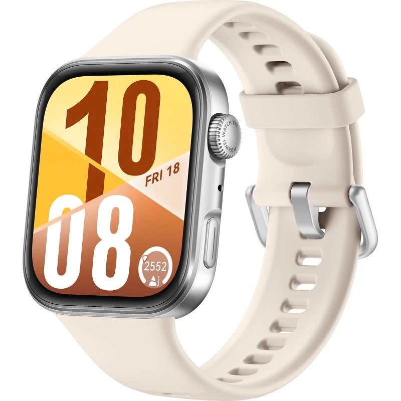 Huawei WATCH FIT 4 Smartwatch - Silber/Weiß - AMOLED Display