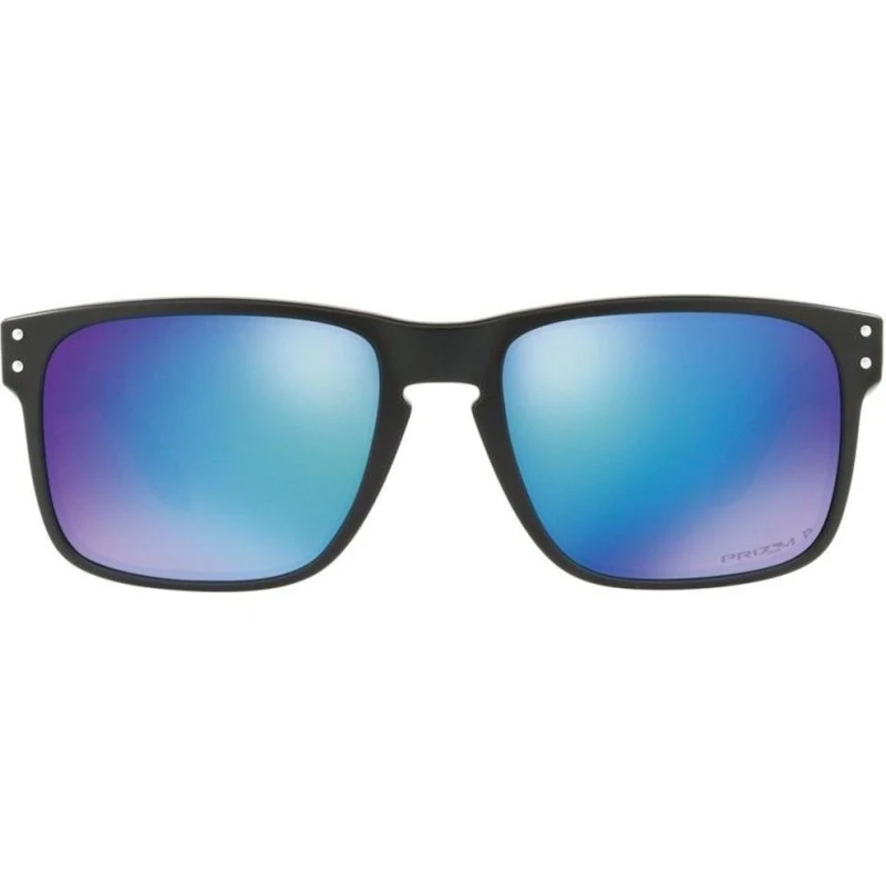Oakley Holbrook Sonnenbrille - Matte Black, Prizm Sapphire Polarized