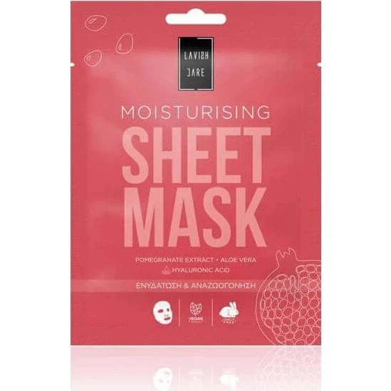 LAVISH CARE Rich Me Feuchtigkeitsspendende Gesichtsmaske 25g (Rot)