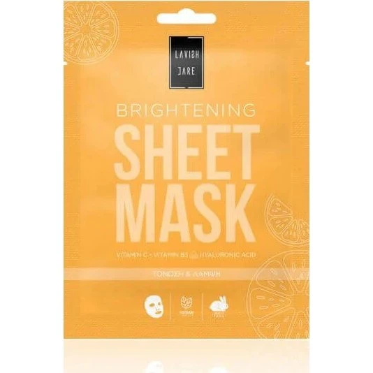 LAVISH CARE Glow Me Sheet Mask Vitamin C & Orangenblüte 25g