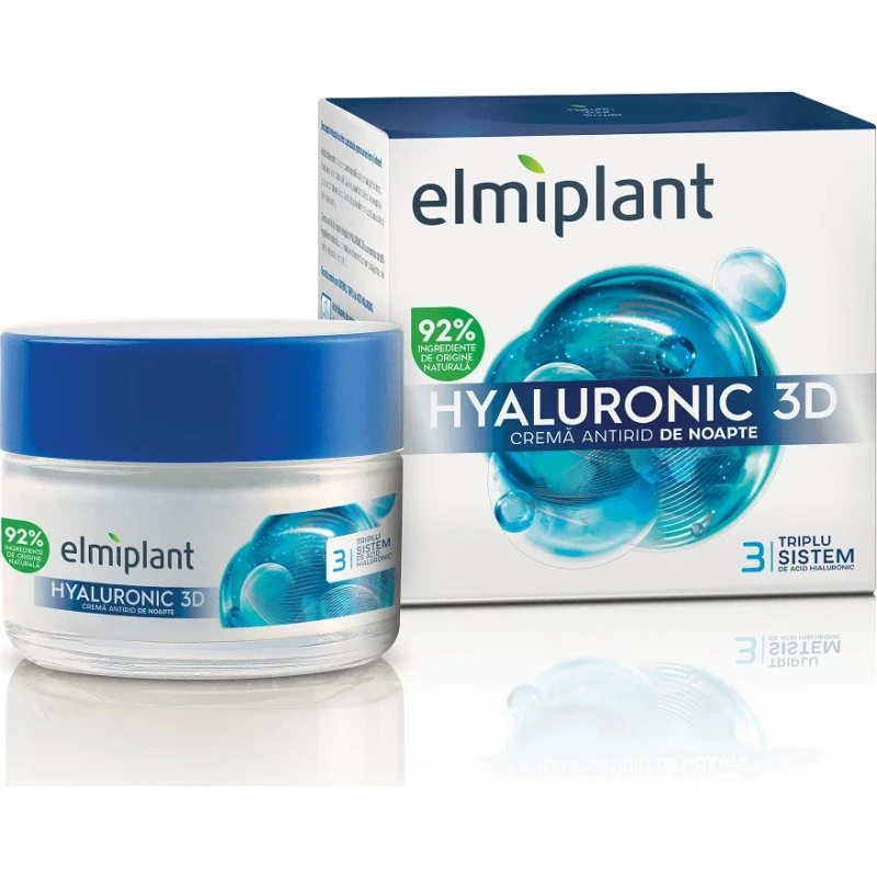 Elmiplant Hyaluronic 3D Anti-Falten Nachtcreme, 50 ml