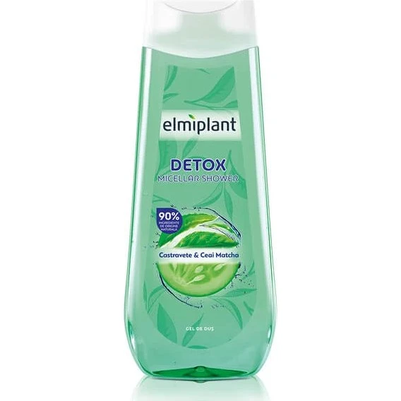 Elmiplant Matcha Detox Duschgel mit Kastanien & Matcha Tee, 400 ml