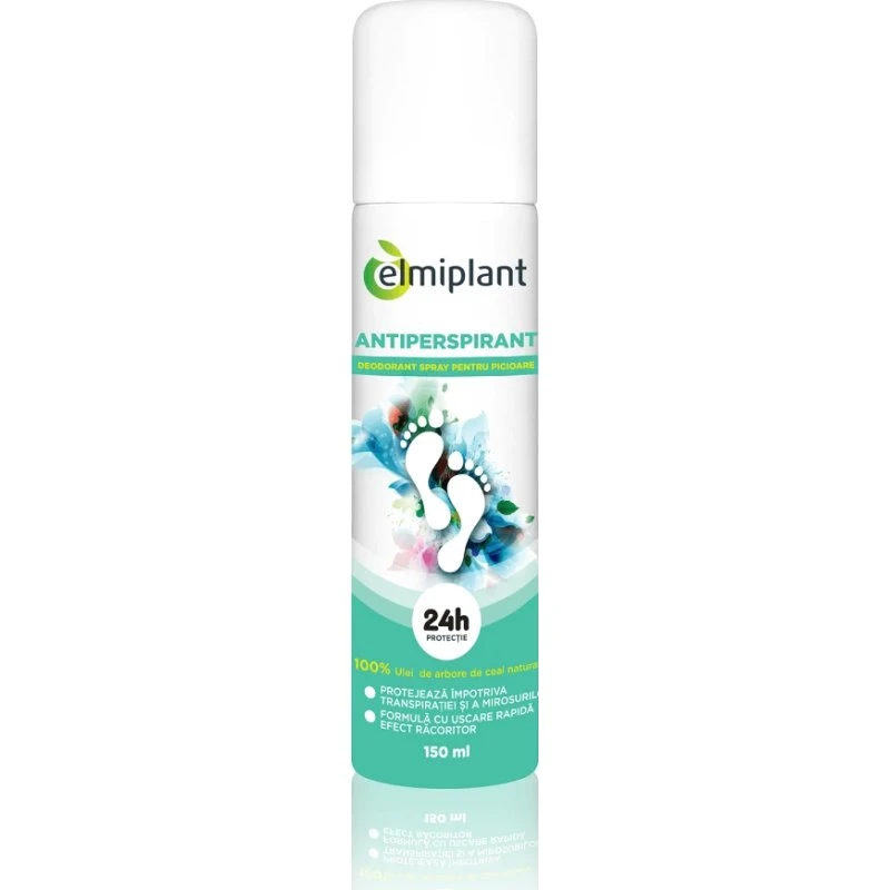 Elmiplant Antitranspirant Deo-Spray für Füße, 150 ml
