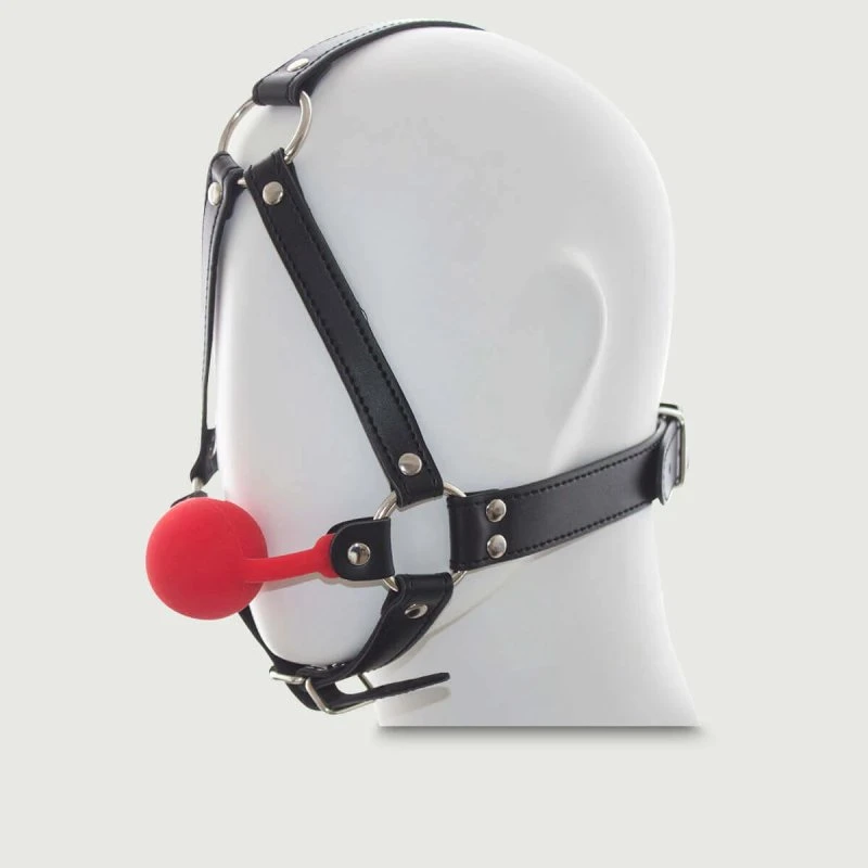 Sexopolis Ballknebel mit Kieferriemen - Rot