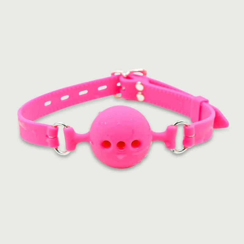Sexopolis Atmender Ballknebel aus Silikon - Rosa