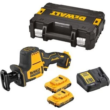 DeWALT DCS312D2 12 V Akku-Kompakt-Säbelsäge mit 2x 2,0 Ah Akkus