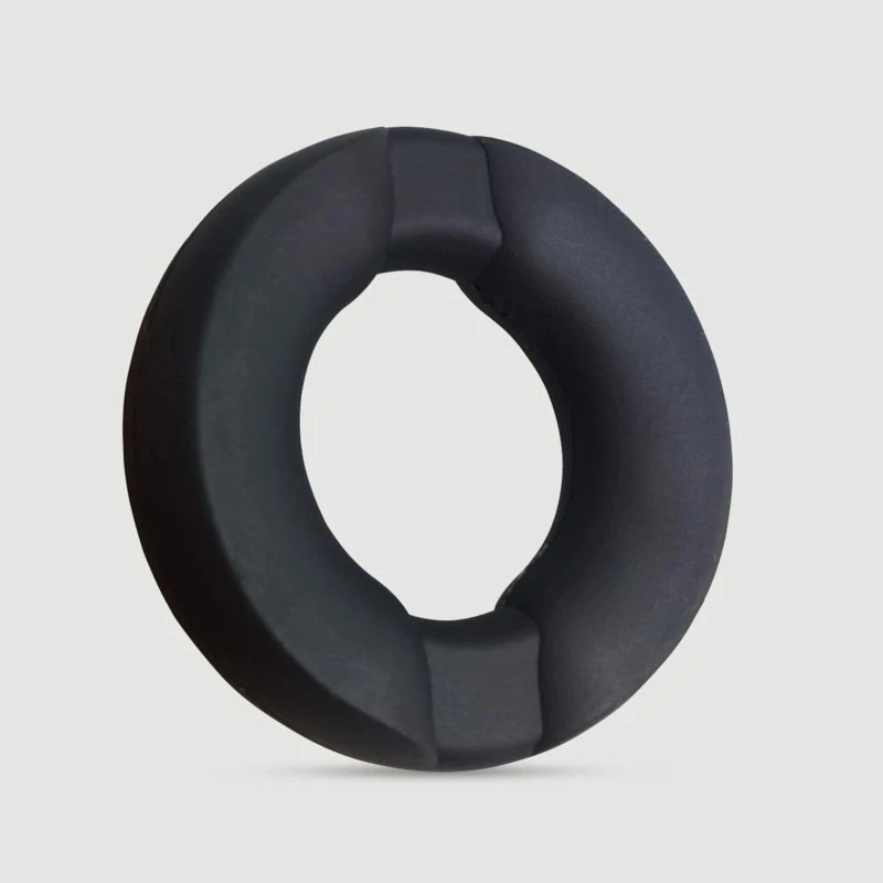 Flexibler Hard Knot Silikon Cock Ring 40 mm - Schwarz