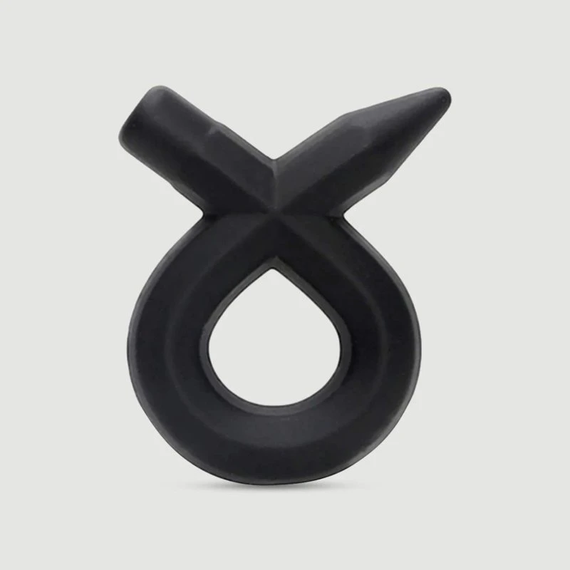 Delta Liquid Silicone Cock Ring - Schwarz