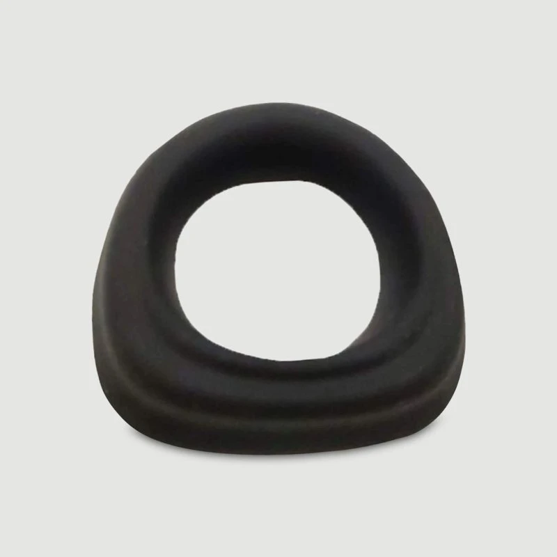 Penis Handle Liquid Silicone Cock Ring 42 mm - Schwarz