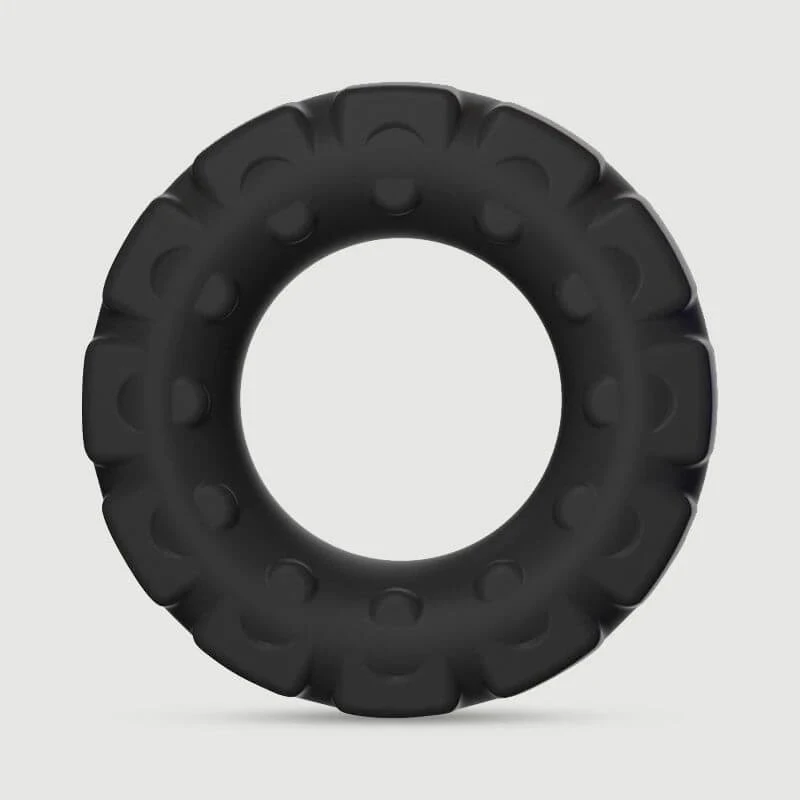 Off Road Liquid Silicone Cock Ring 48 mm - Schwarz