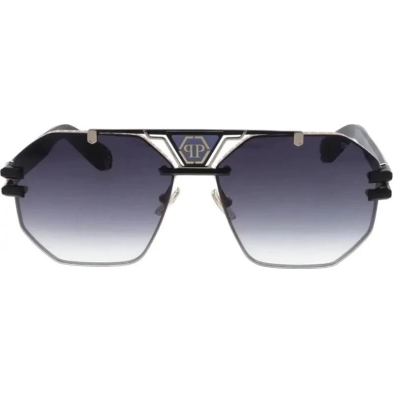 Philipp Plein Sonnenbrille SPP077M Unisex - Roségold/Grau 63mm