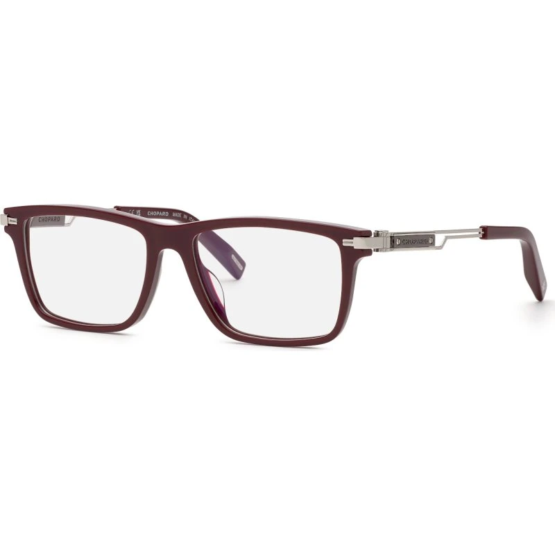 Chopard VCH357 Brille Unisex - Rot, Rechteckig, Acetat