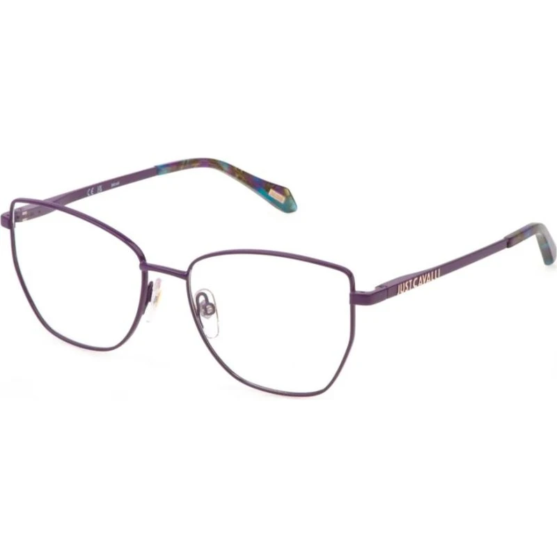 Just Cavalli VJC074 Brille Unisex Violett Rechteckig