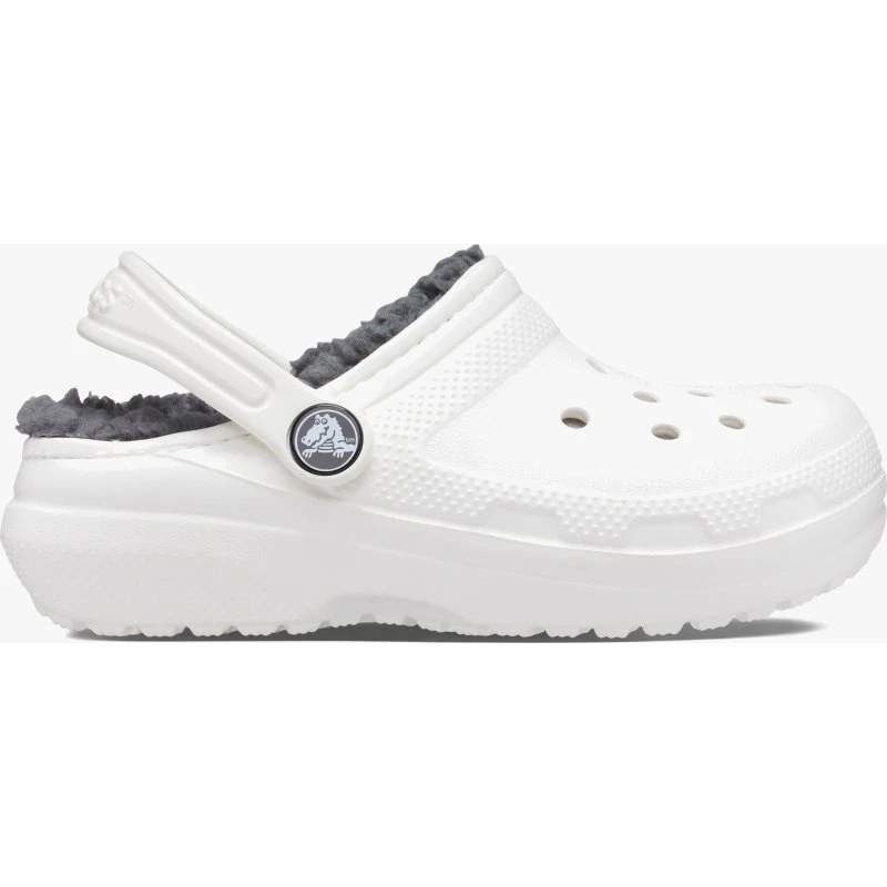 Crocs Baby-Clogs Classic Lined Weiß/Grau