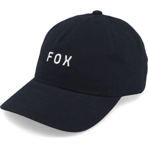 Fox Cap Wordmark Dad Cap - Schwarz