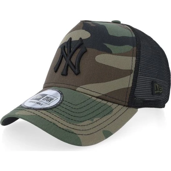 New Era New York Yankees A-Frame Trucker Cap Camouflage/Schwarz