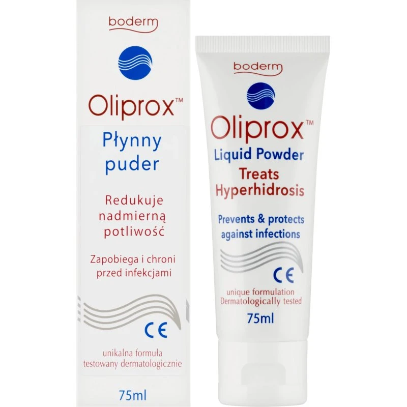 Oliprox Flüssigpulver zur Reduzierung von übermäßigem Schwitzen, 75 ml