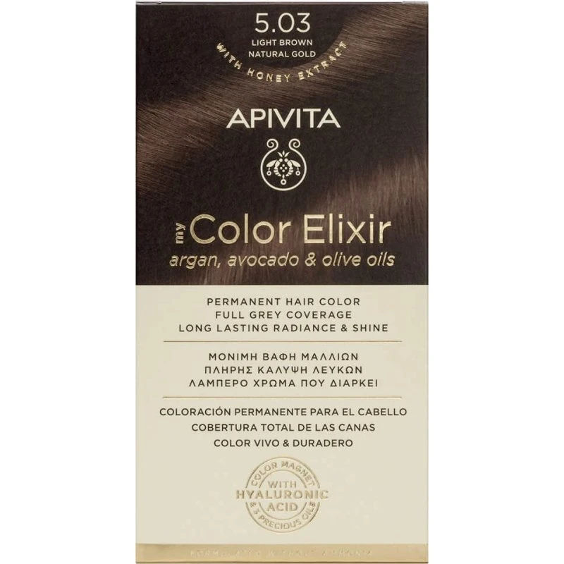 Apivita My Color Elixir Dauerhafte Haarfarbe N5,03 Kastanie Honig