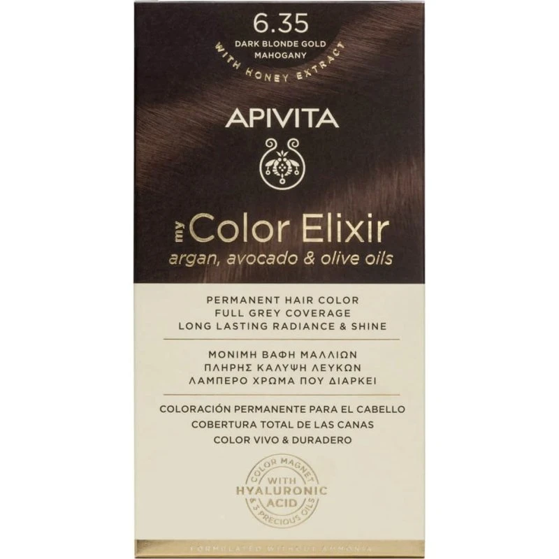 Apivita My Color Elixir Dauerhafte Haarfarbe N6,35 Dunkelblond