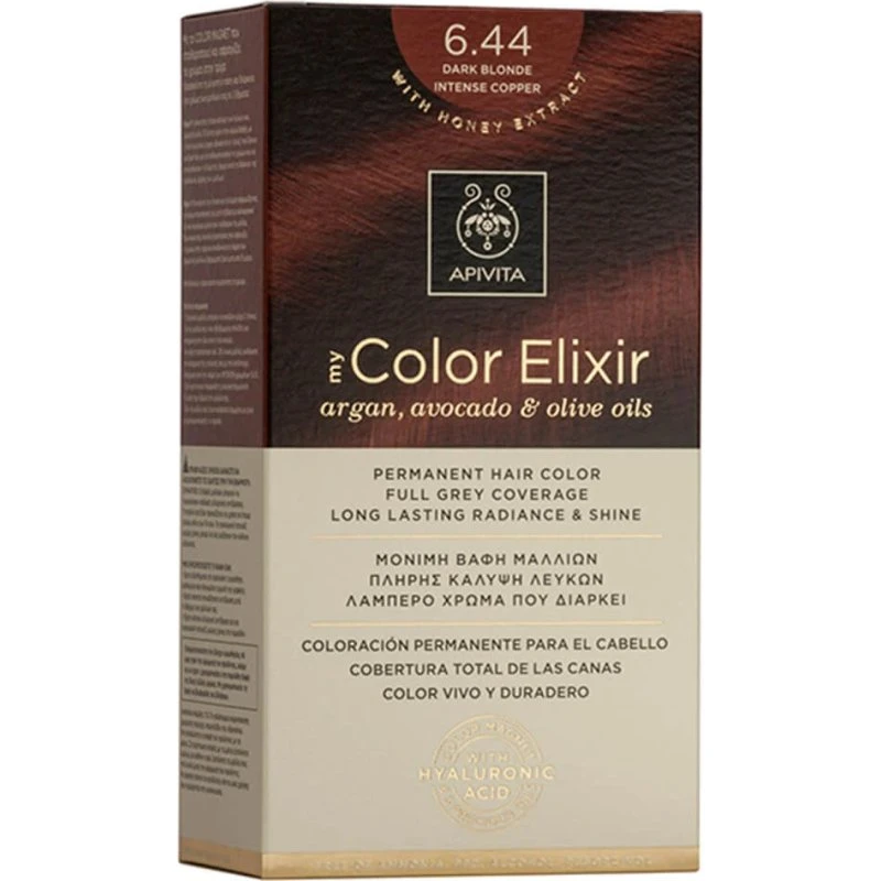 Apivita My Color Elixir Dauerhafte Haarfarbe N6,44 Dunkelblond Intensiv Bronze