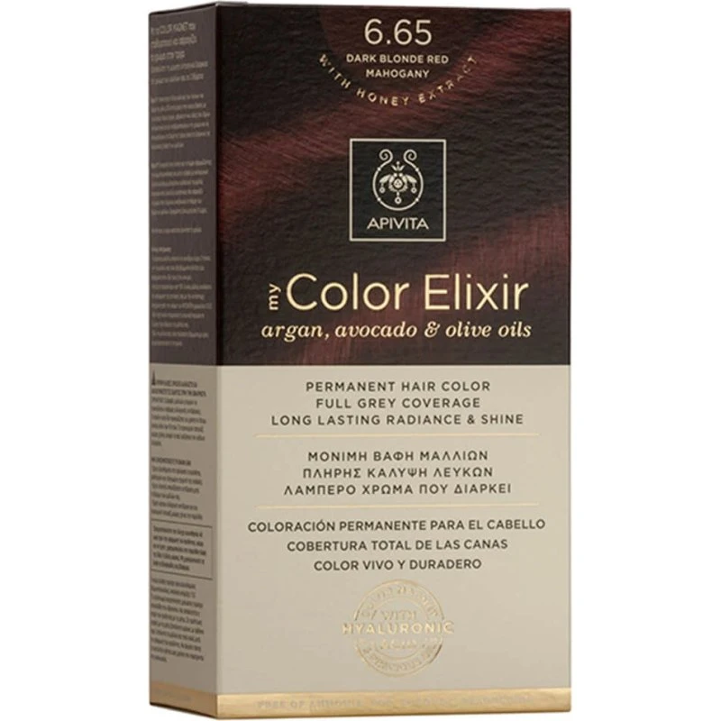 Apivita My Color Elixir Dauerhafte Haarfarbe N6,65 Intensives Rot
