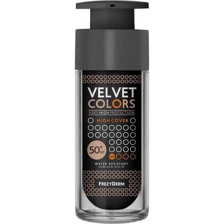 Frezyderm Velvet Colors SPF50+ Foundation, 30 ml, Samt-Finish