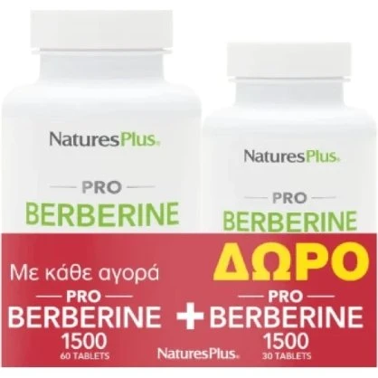 Natures Plus Promo Pro Berberin 1500mg (60 + 30 Tabletten)