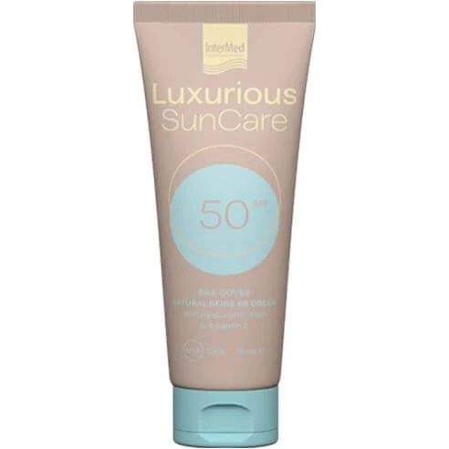 InterMed Luxurious SunCare Sonnenschutzcreme LSF 50 Natural Beige, 75 ml