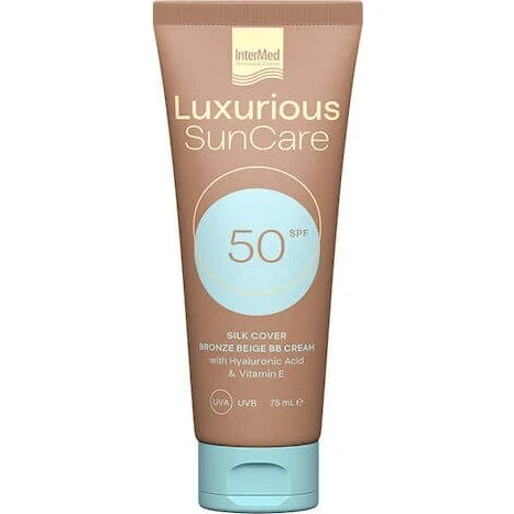 InterMed Luxurious Sun Care Silk Cover SPF50 Bronze Beige 75ml