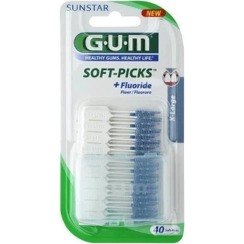 GUM Soft Picks Original Zahnstocher XLarge, 40 Stück