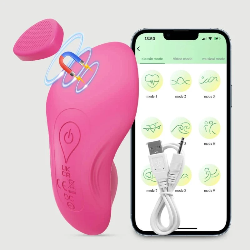 Kenna App-gesteuerter Panty-Vibrator aus Silikon - Rosa