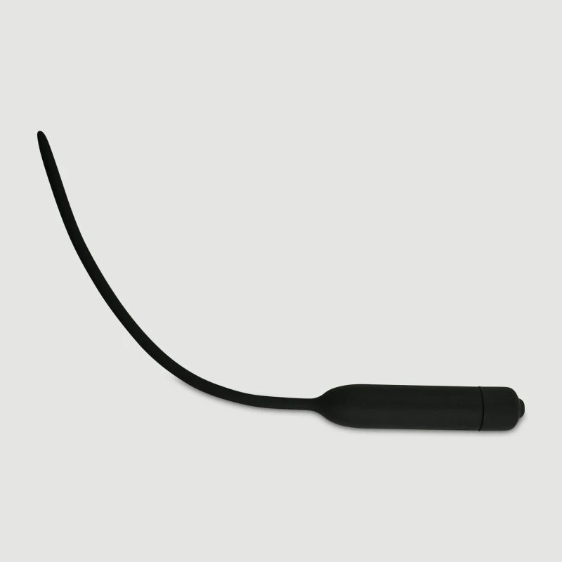 Sexopolis Silikon Urethral Sound 10 Speed - Schwarz (100 x 5,5 mm)