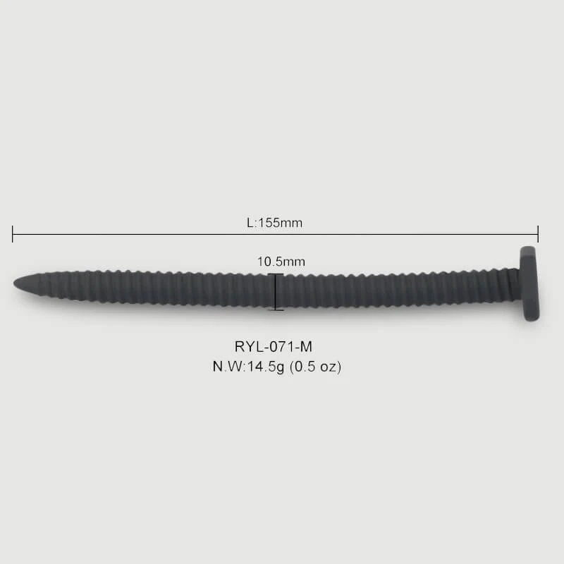 Sexopolis Spiralförmige Silikon-Urethrensonde 152 x 30 mm - Schwarz