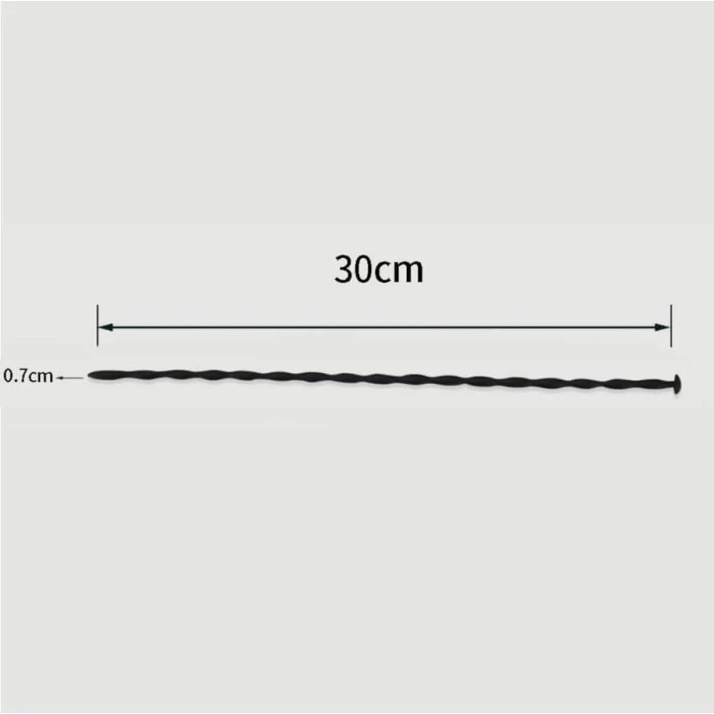 Sexopolis BDSM Silikon-Urethral-Sound, 300 x 7 mm, Schwarz
