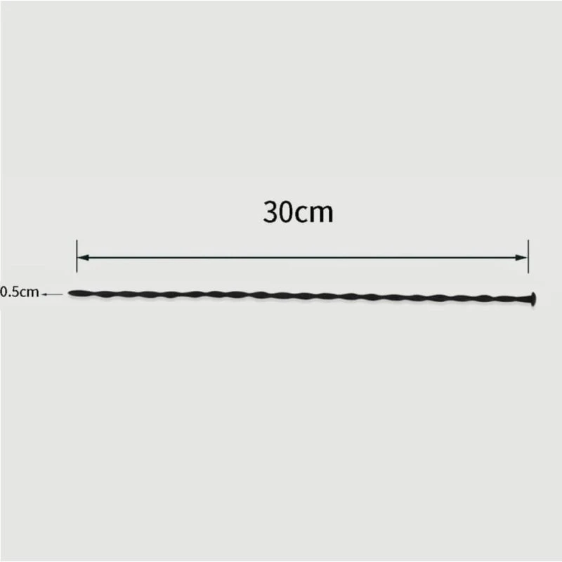 Sexopolis BDSM Silikon-Urethral-Sound, 300 x 5 mm, Schwarz