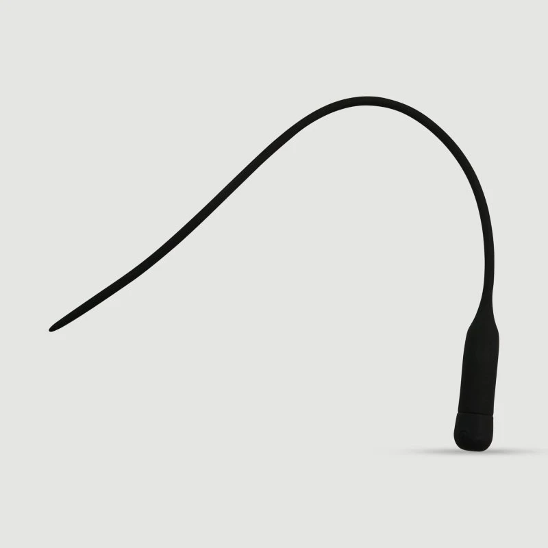 Sexopolis Silikon Urethral Sound – 450 x 5 mm, 10 Geschwindigkeiten, Schwarz