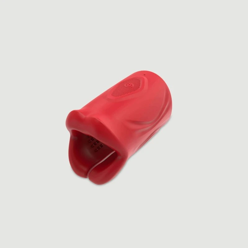 Tight Grip Silikon Masturbator – Rot, gerippt & vibrierend